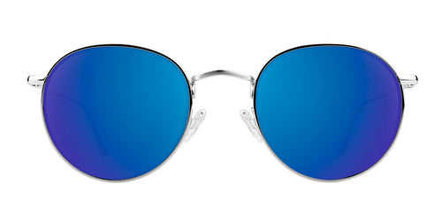Ivy Silver Rectangle polarized sunglasses from Neven Eyewear.