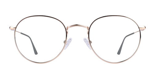 Rae Gold Rectangle prescription glasses from Neven Eyewear.