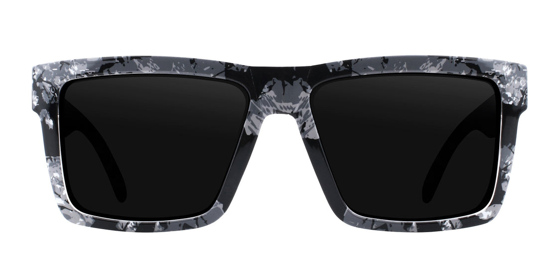 South Shore Black/white marbled rectangular prescription glasses from Neven Eyewear.