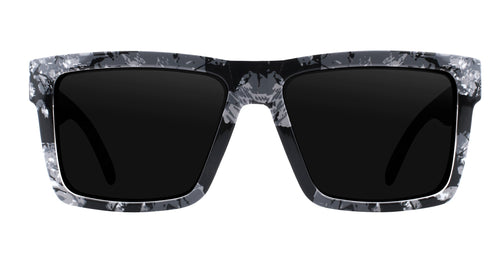 South Shore Black/white marbled rectangular prescription glasses from Neven Eyewear.