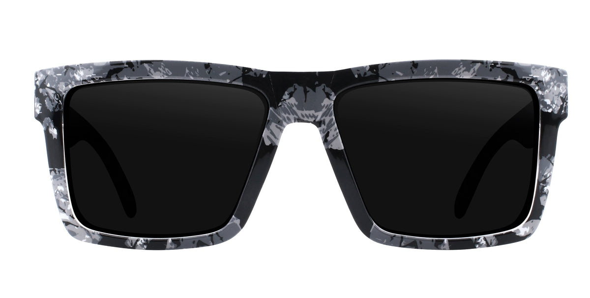 South Shore Black/white marbled rectangular prescription glasses from Neven Eyewear.
