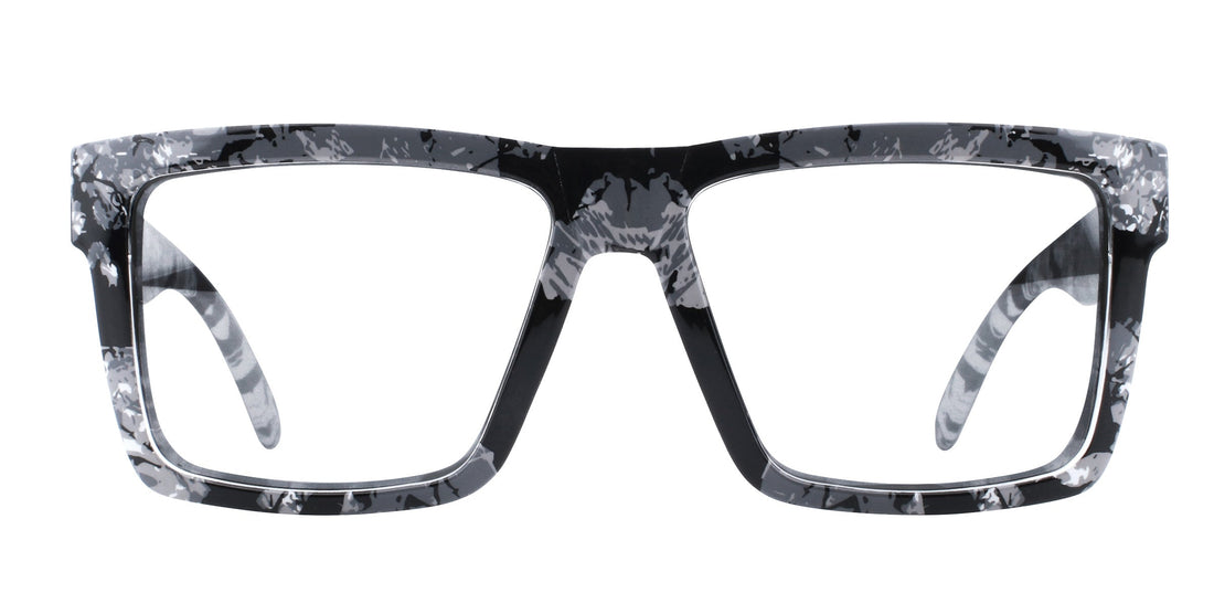 South Shore Black/white marbled rectangular prescription glasses from Neven Eyewear.
