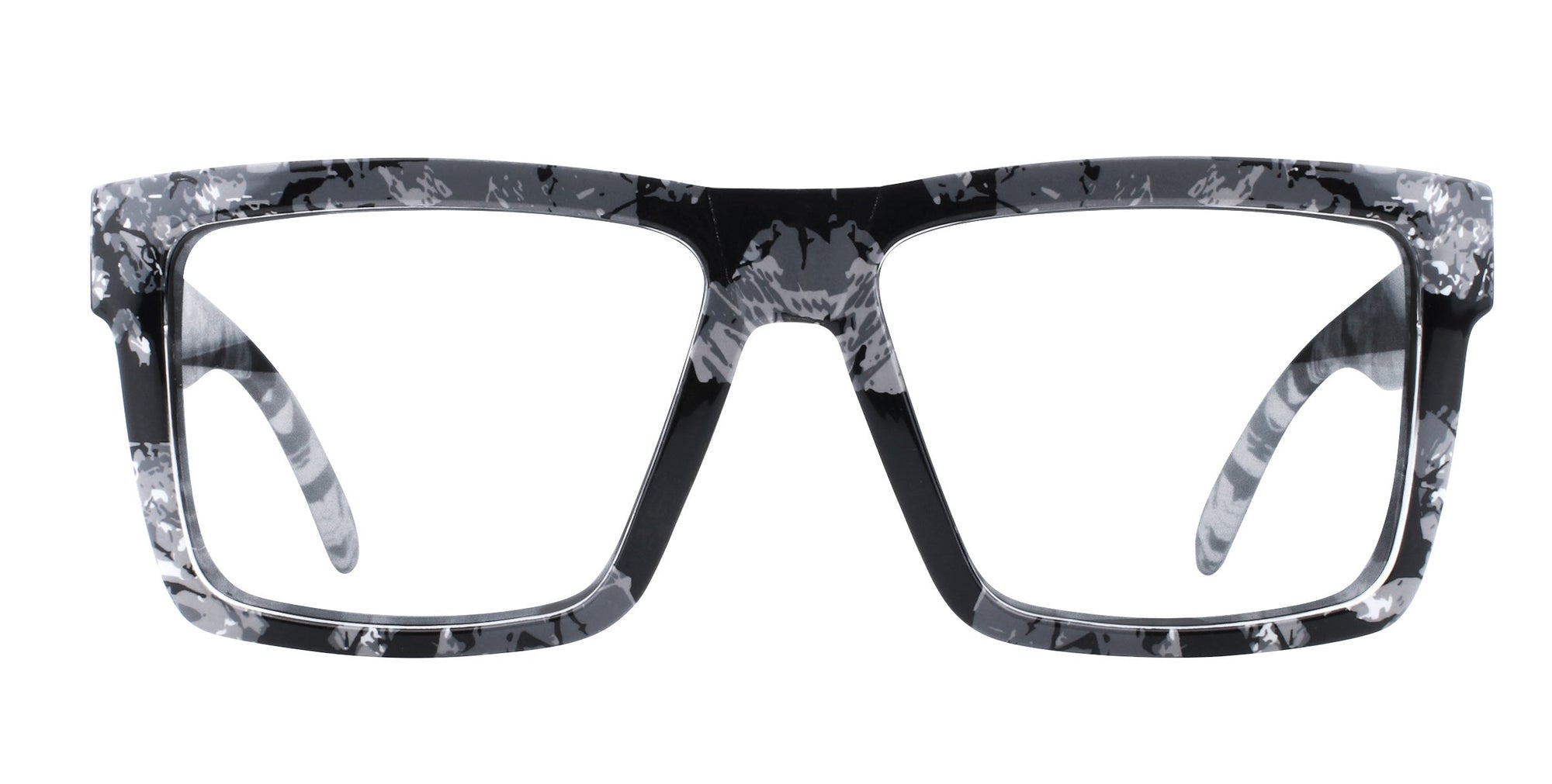 South Shore Black/white marbled rectangular prescription glasses from Neven Eyewear.