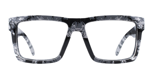 South Shore Black/white marbled rectangular prescription glasses from Neven Eyewear.