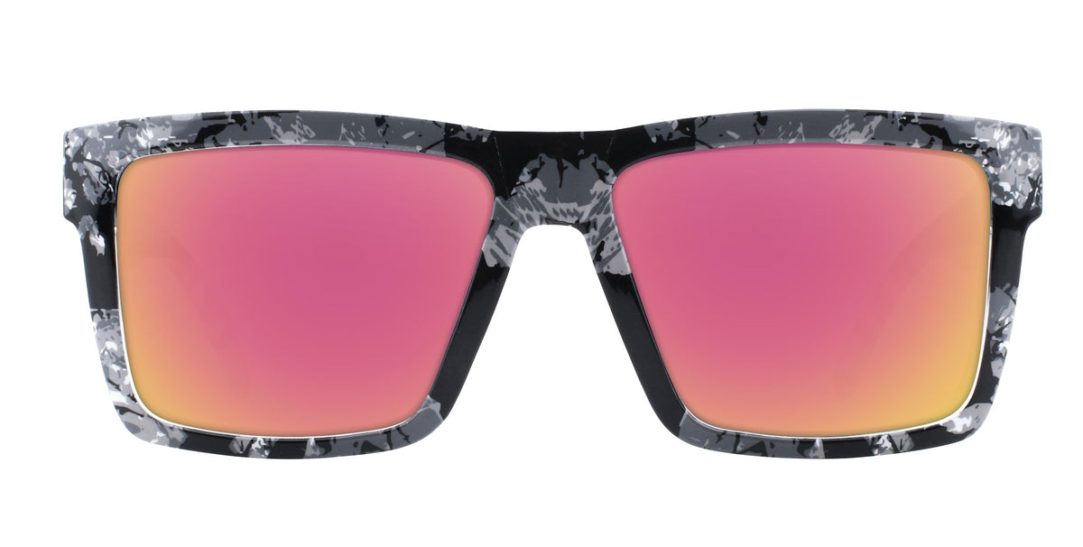 South Shore Black/white marbled rectangular prescription glasses from Neven Eyewear.
