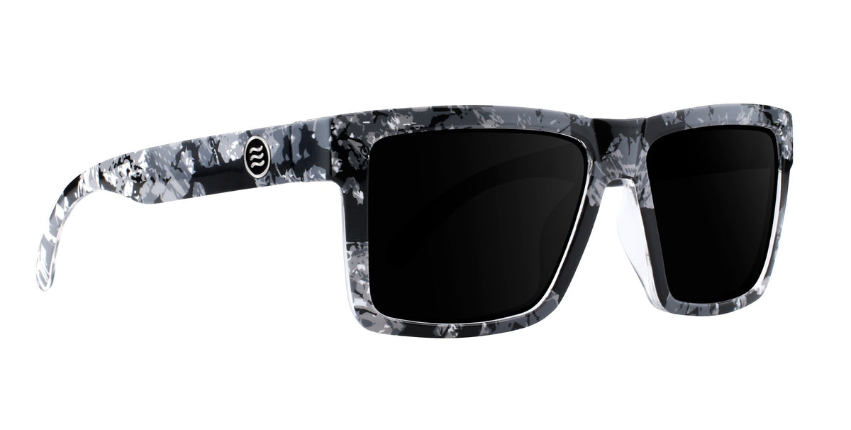 South Shore Black/white marbled rectangular prescription glasses from Neven Eyewear.