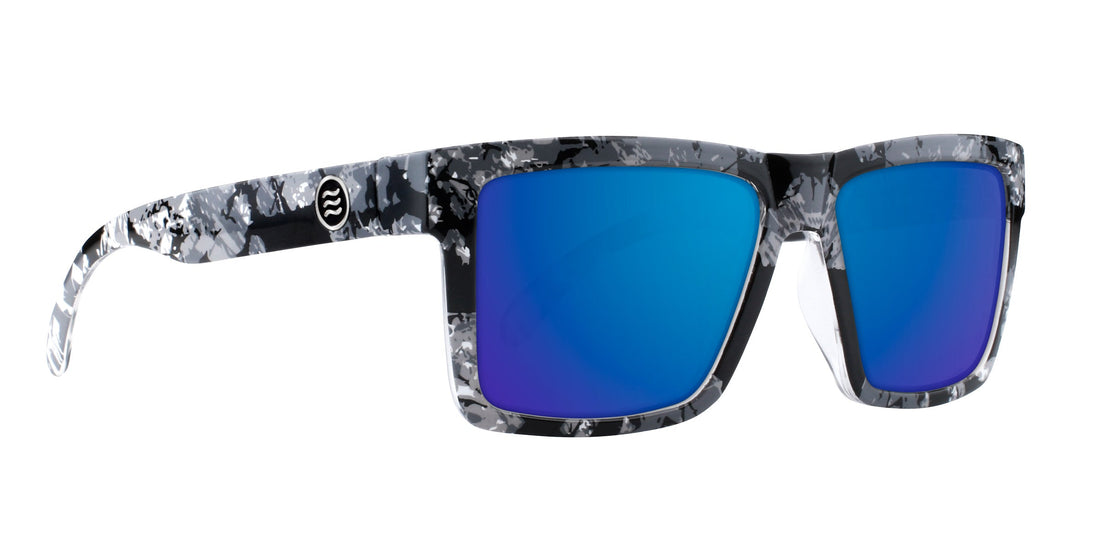 South Shore Black/white marbled rectangular prescription glasses from Neven Eyewear.