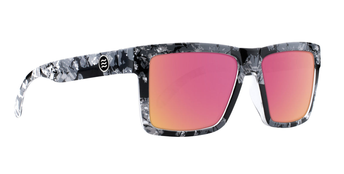 South Shore Black/white marbled rectangular prescription glasses from Neven Eyewear.