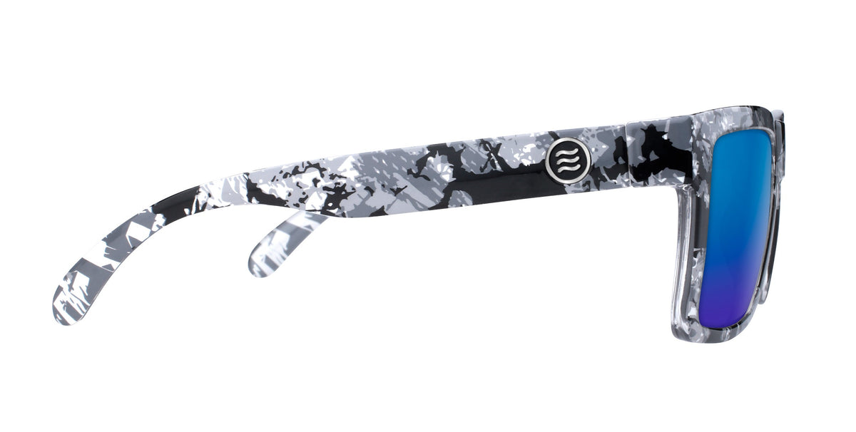 South Shore Black/white marbled rectangular prescription glasses from Neven Eyewear.
