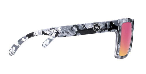 South Shore Black/white marbled rectangular prescription glasses from Neven Eyewear.