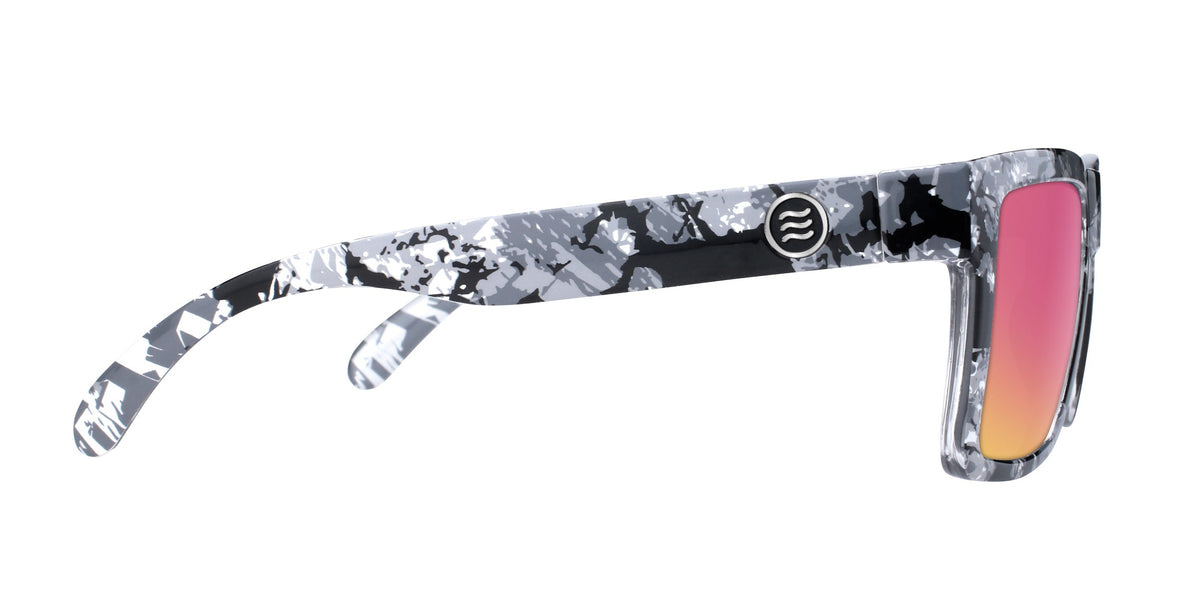 South Shore Black/white marbled rectangular prescription glasses from Neven Eyewear.