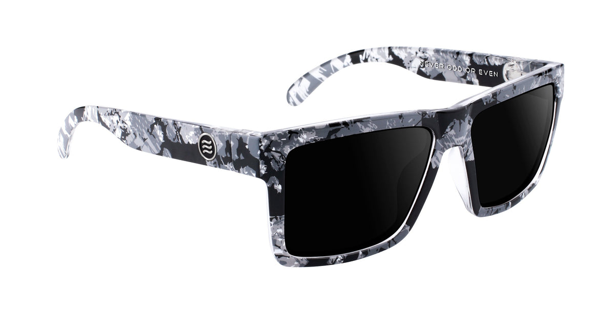 South Shore Black/white marbled rectangular prescription glasses from Neven Eyewear.