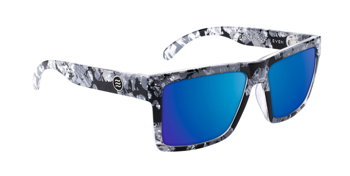 South Shore Black/white marbled rectangular prescription glasses from Neven Eyewear.