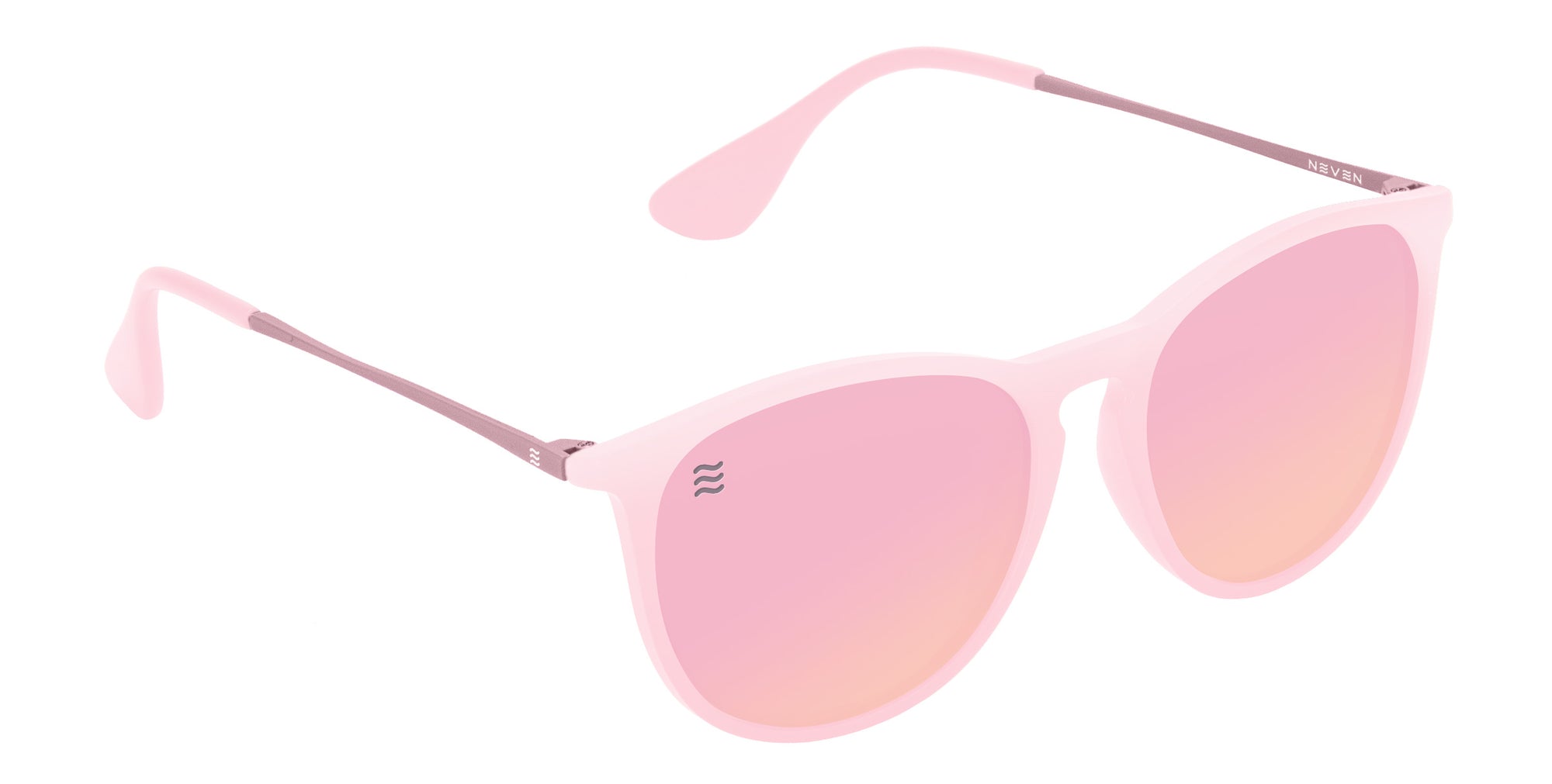 Dreamy Pink round polarized sunglasses from Neven Eyewear.