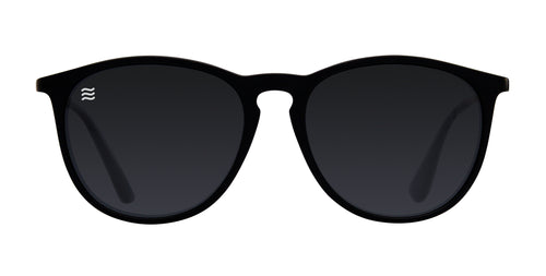 Goldie Lux black sunglasses with gradient lenses.