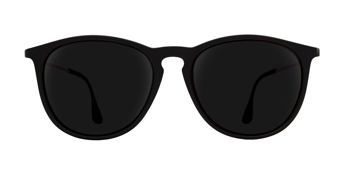 Quinn Black Round prescription glasses from Neven Eyewear.