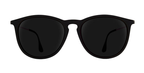Quinn Black Round prescription glasses from Neven Eyewear.