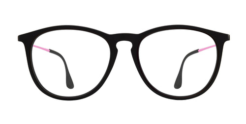 Quinn Black Round prescription glasses from Neven Eyewear.