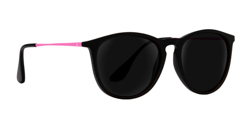 Quinn Black Round prescription glasses from Neven Eyewear.