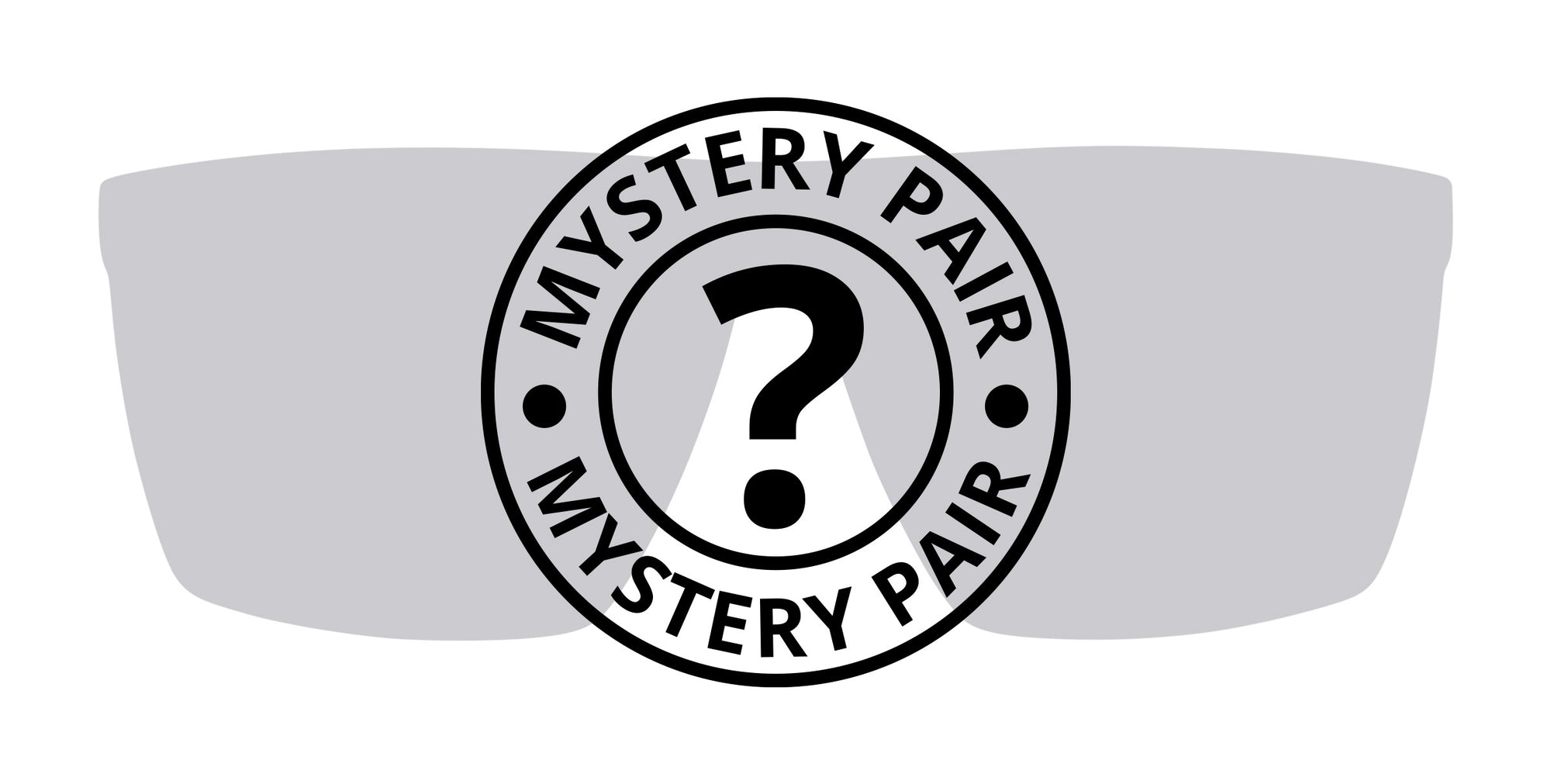 Mystery Pair sunglasses with a question mark design