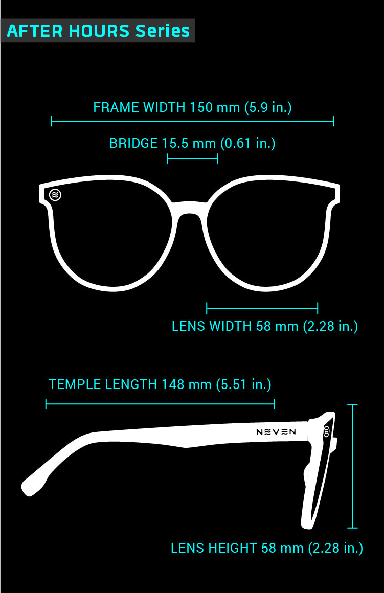 Fit Guide for After Hours sunglasses frames