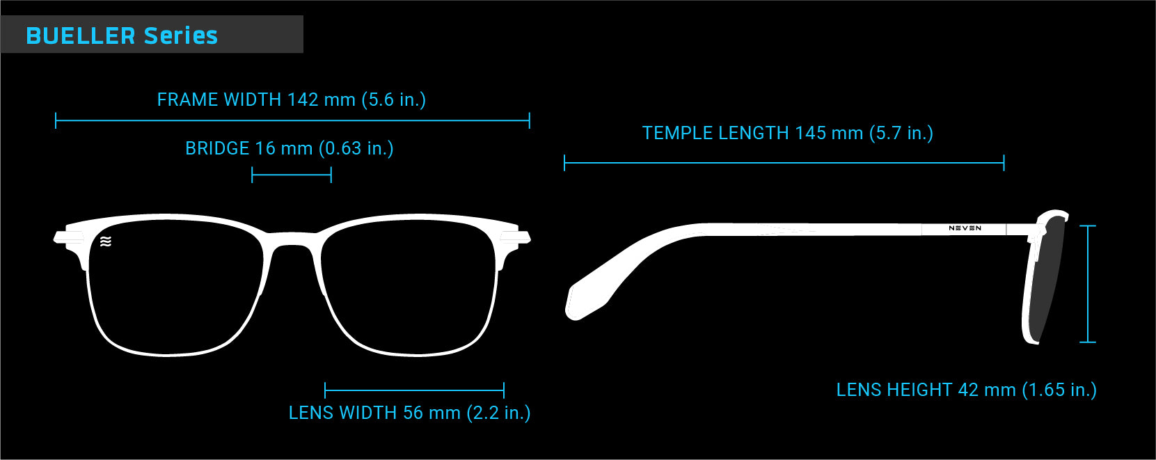 Fit Guide for Bueller sunglasses frames