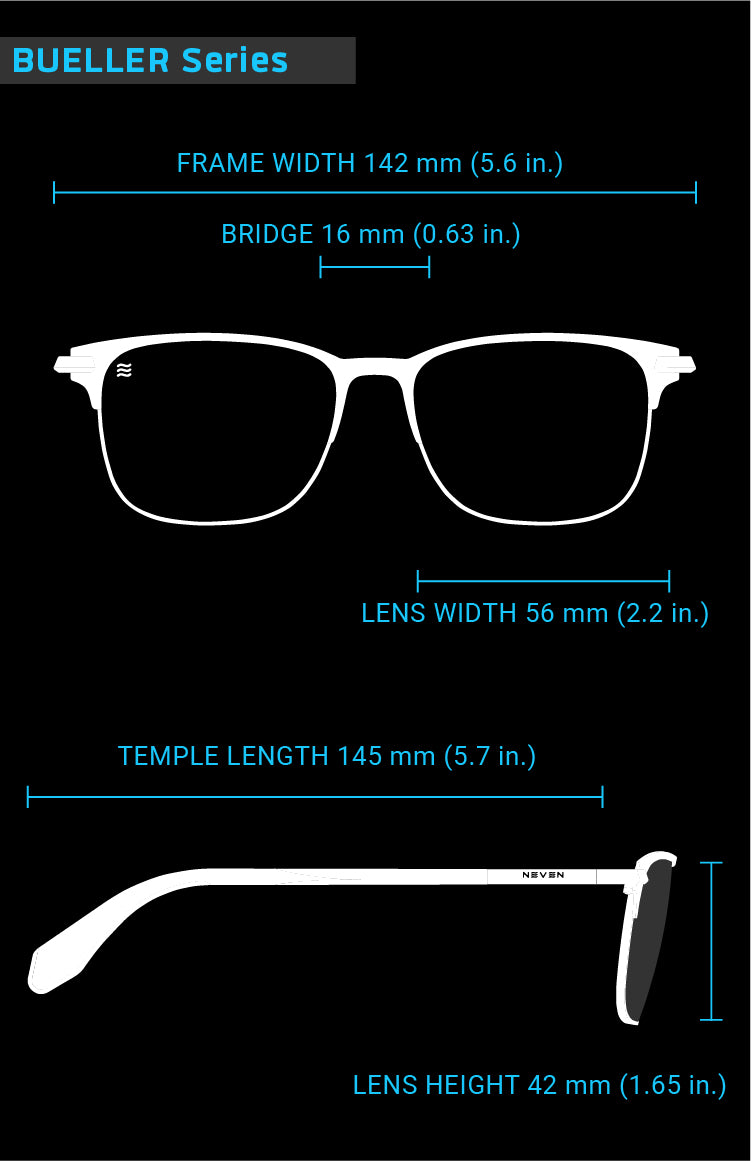 Fit Guide for Bueller sunglasses frames