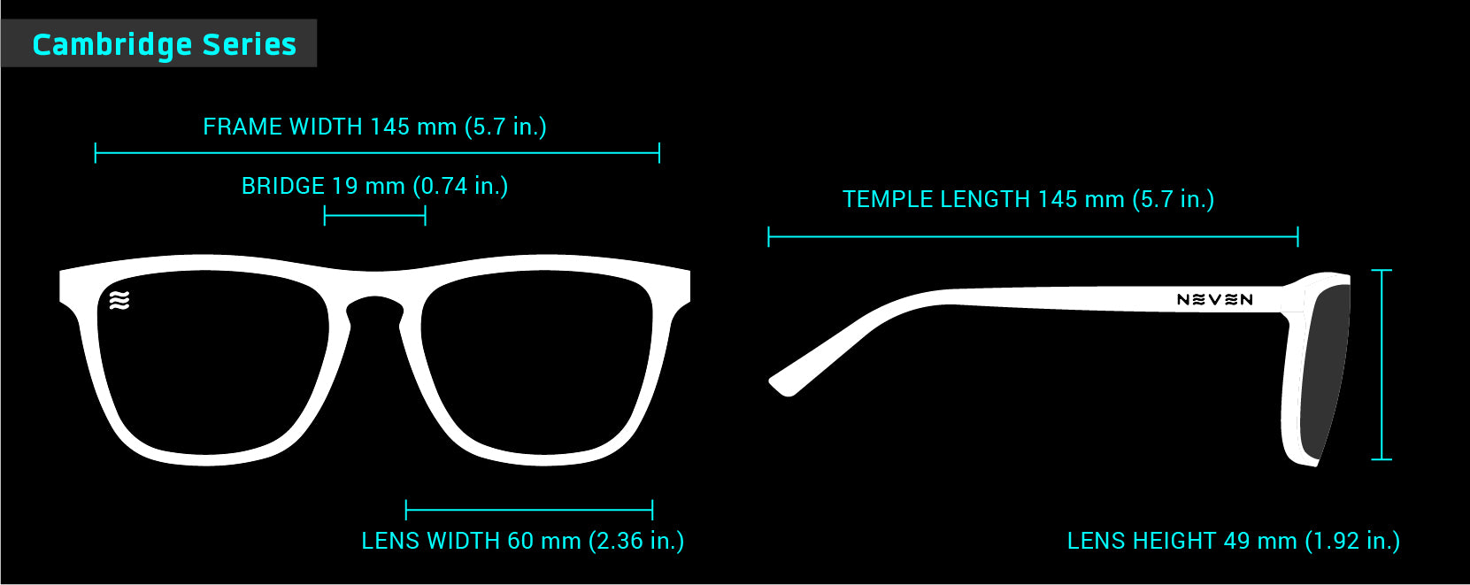 Fit Guide for Cambridge sunglasses frames