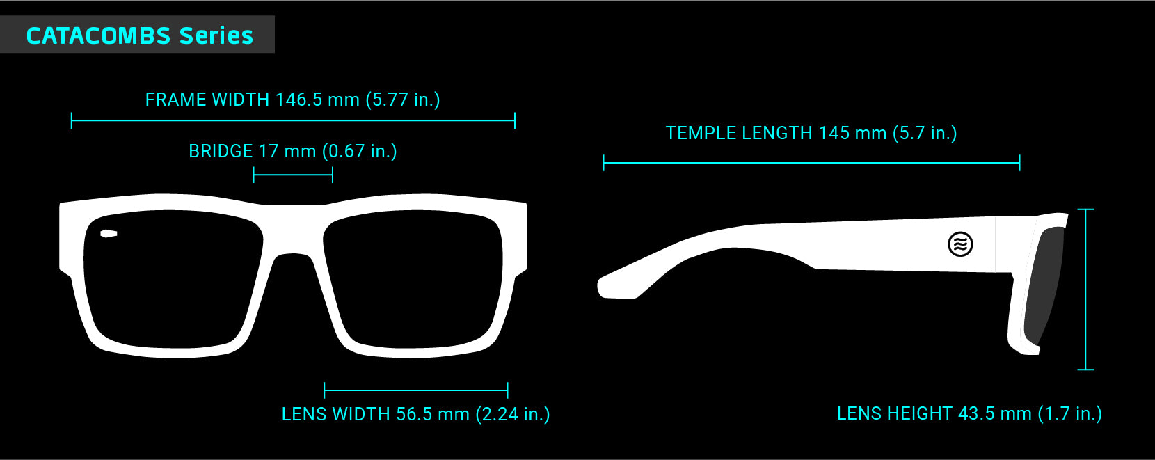 Fit Guide for Catacombs sunglasses frames