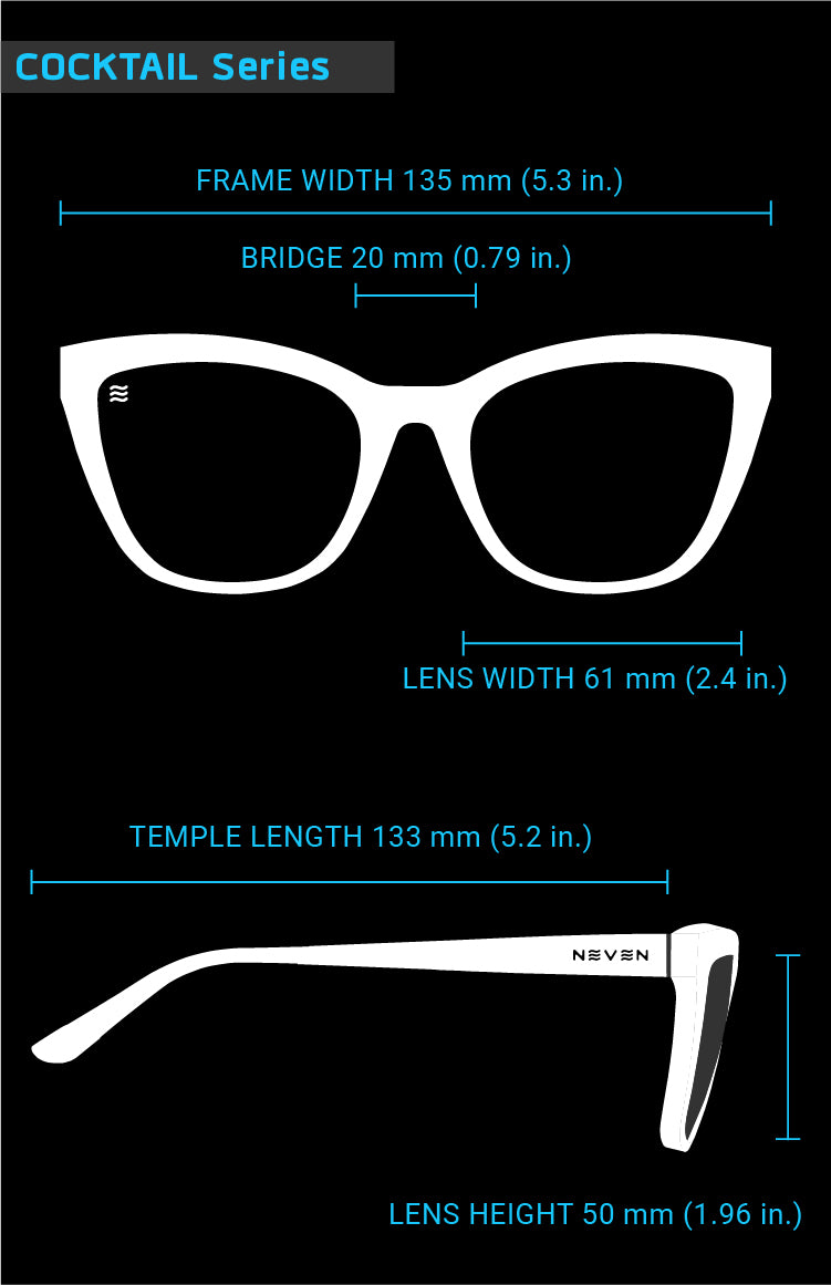 Fit Guide for Cocktail sunglasses frames