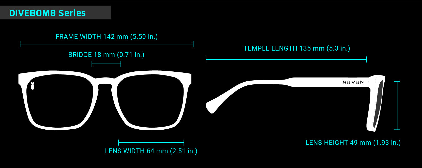 Fit Guide for Divebomb sunglasses frames