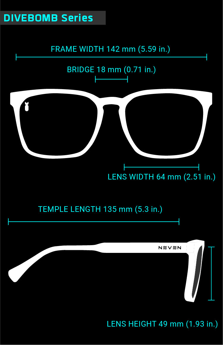 Fit Guide for Divebomb sunglasses frames