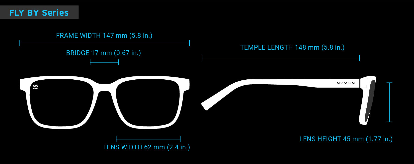 Fit Guide for Fly By sunglasses frames