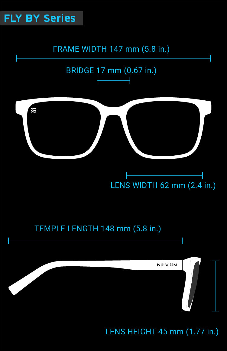 Fit Guide for Fly By sunglasses frames