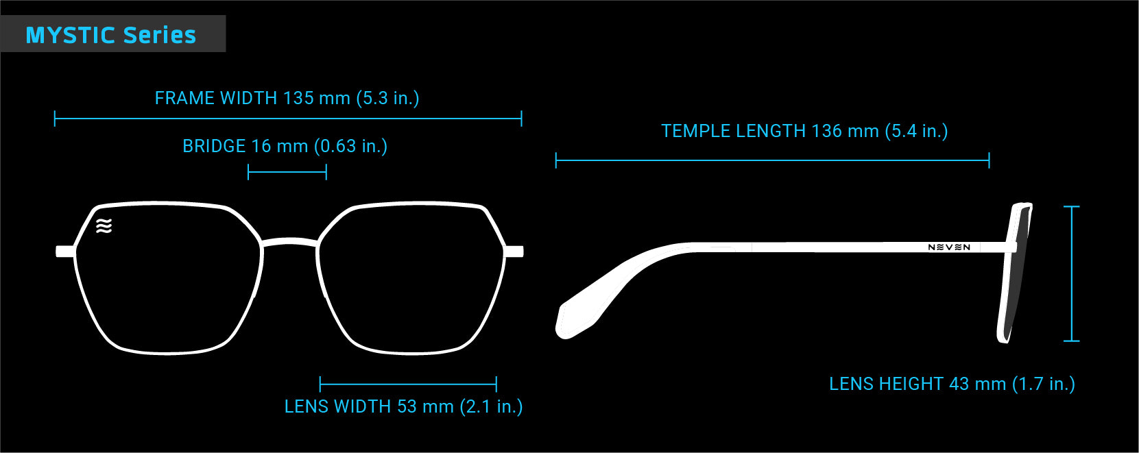 Fit Guide for Mystic sunglasses frames