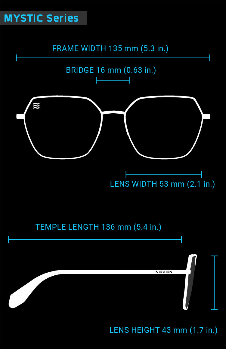 Fit Guide for Mystic sunglasses frames