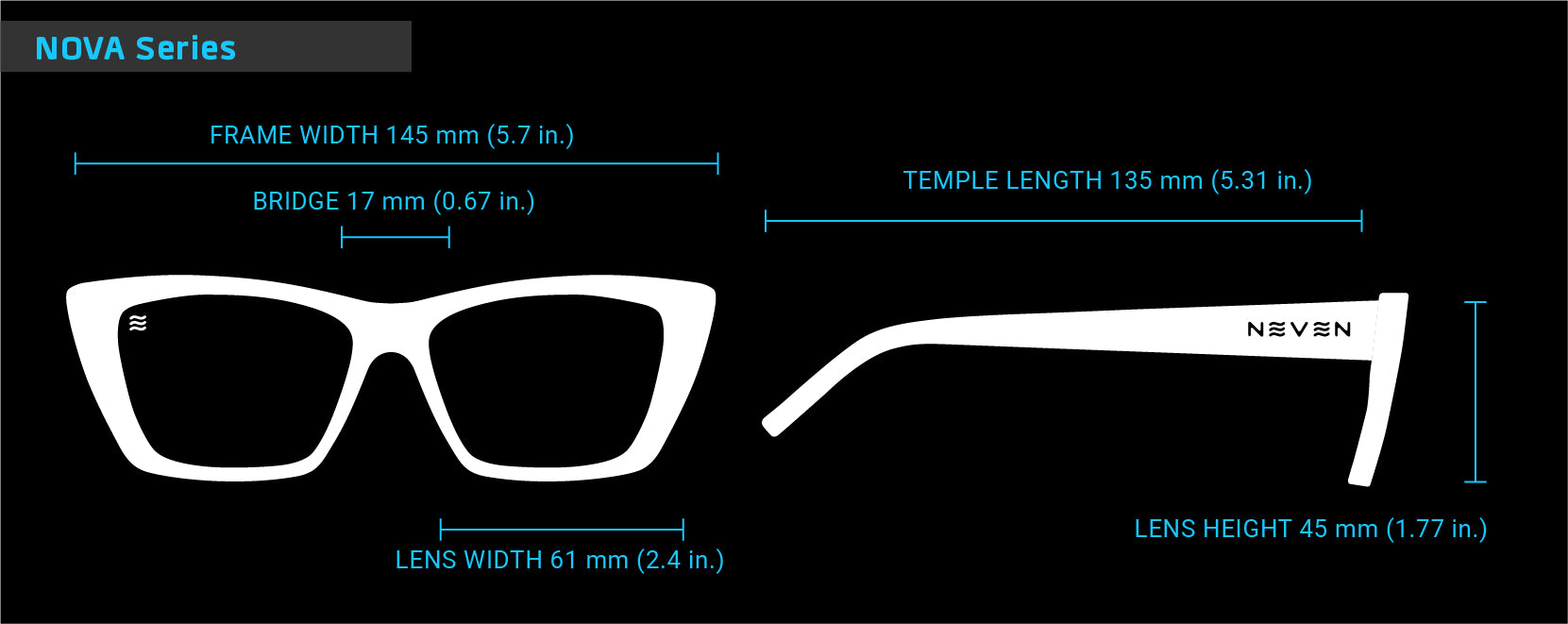 Fit Guide for Nova sunglasses frames