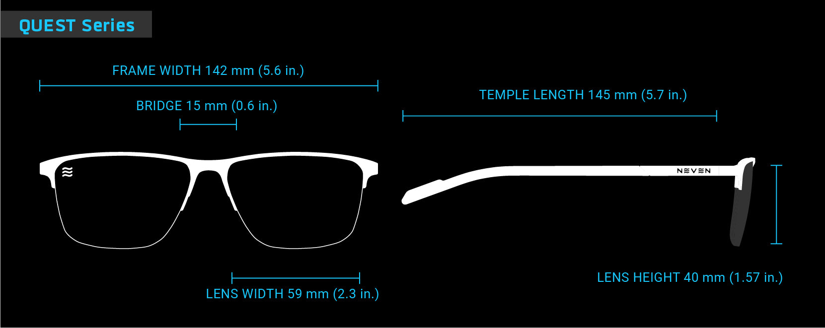 Fit Guide for Quest sunglasses frames