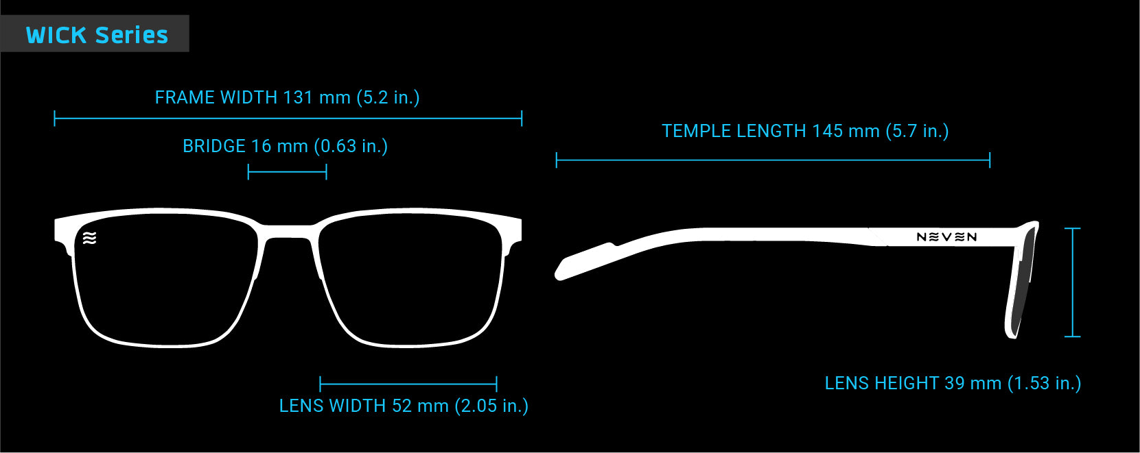 Fit Guide for Wick sunglasses frames